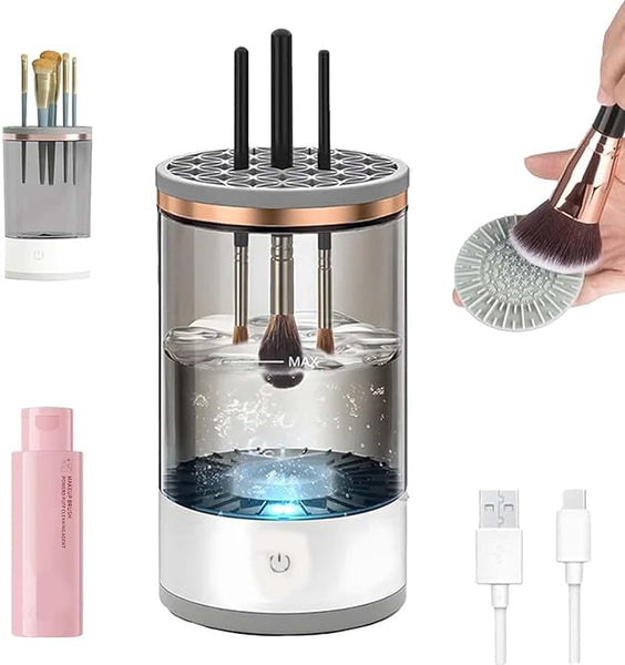 BrushGlow Makeup Cleaner- Lavadora eléctrica para brochas