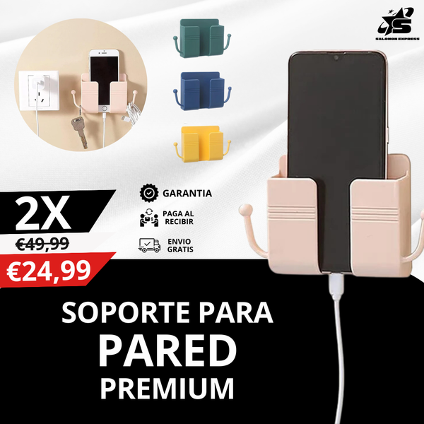 2 UNIDADES - SOPORTE PARED CON GANCHO - 🔥OFERTA ESPECIAL